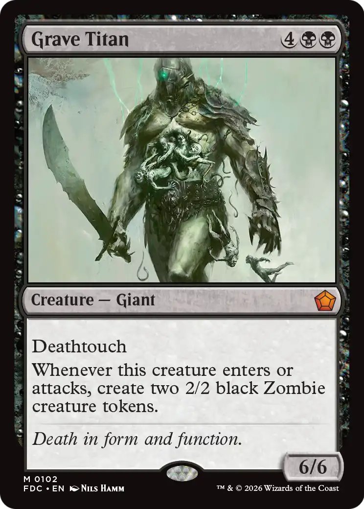 Grave Titan [Foundations Commander] | Exor Games New Glasgow