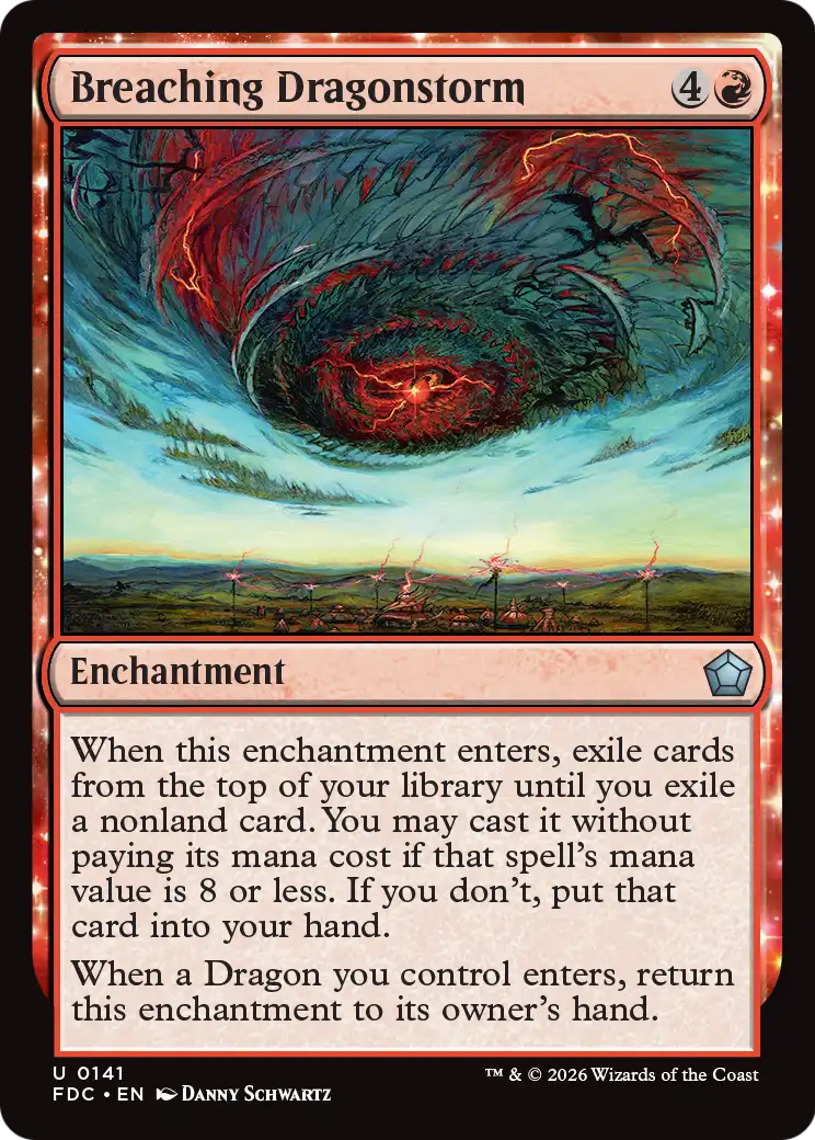 Breaching Dragonstorm [Foundations Commander] | Exor Games New Glasgow
