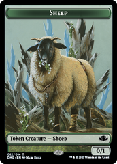 Goblin // Sheep Double-Sided Token [Dominaria Remastered Tokens] | Exor Games New Glasgow