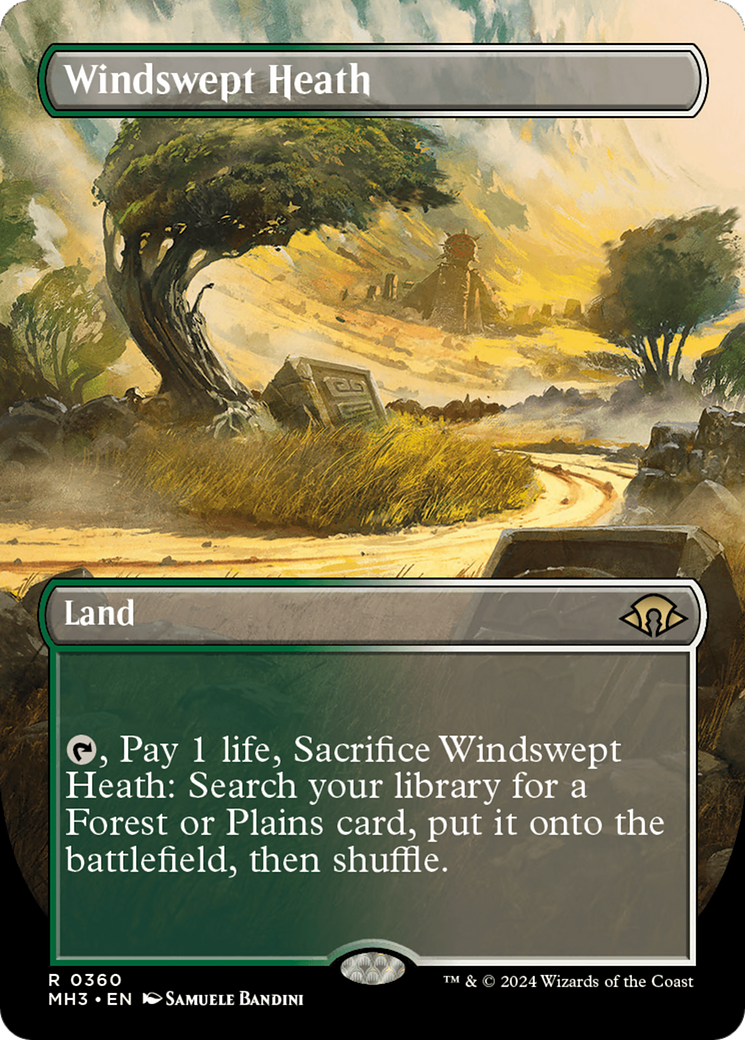 Windswept Heath (Borderless) [Modern Horizons 3] | Exor Games New Glasgow