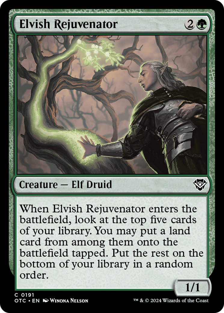 Elvish Rejuvenator [Outlaws of Thunder Junction Commander] | Exor Games New Glasgow