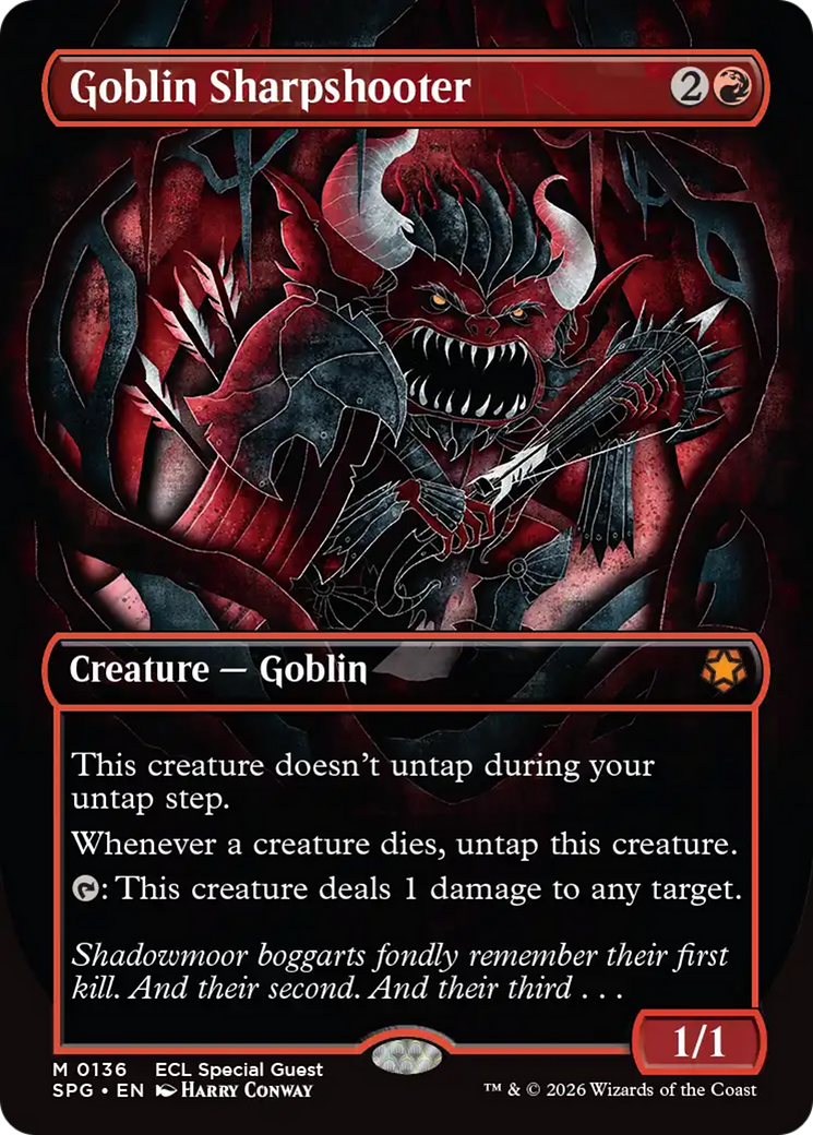 Goblin Sharpshooter (Borderless) [Lorwyn Eclipsed Special Guests] | Exor Games New Glasgow