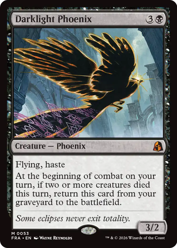 Darklight Phoenix [Reality Fracture] | Exor Games New Glasgow