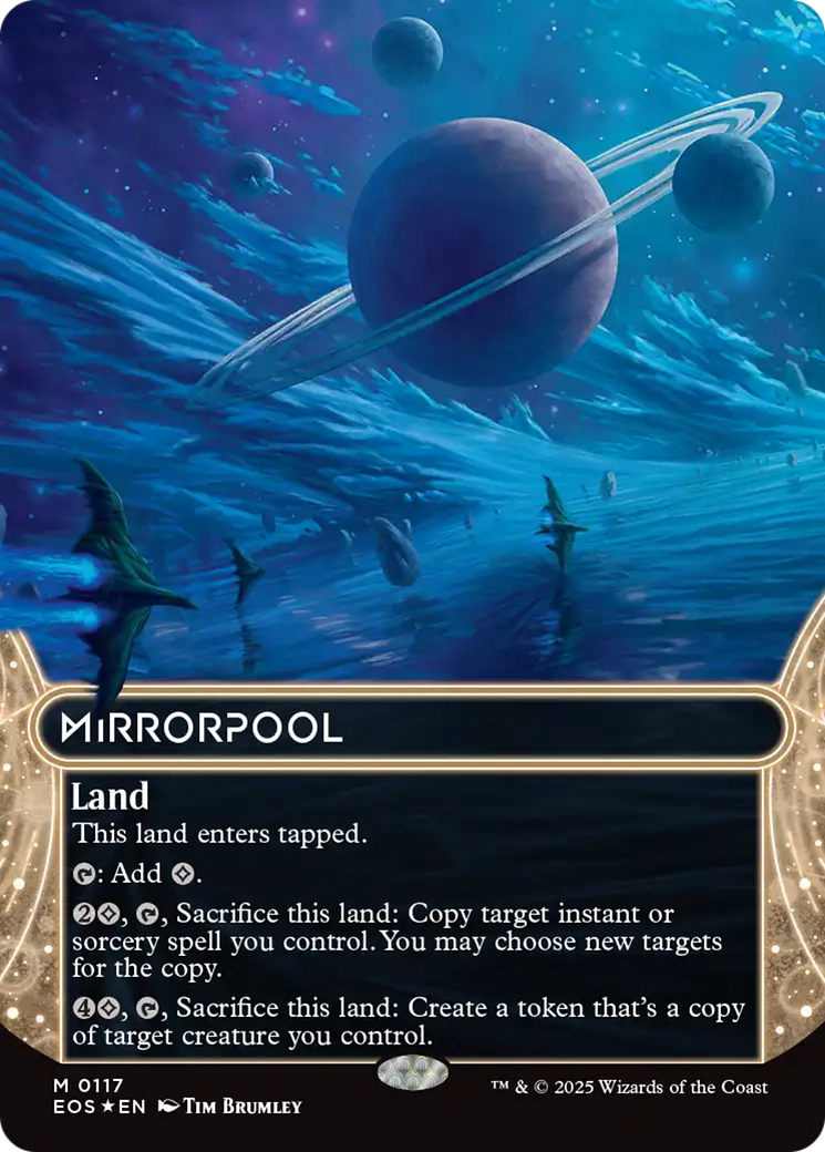 Mirrorpool (0117) (Borderless) (Galaxy Foil) [Edge of Eternities: Stellar Sights] | Exor Games New Glasgow