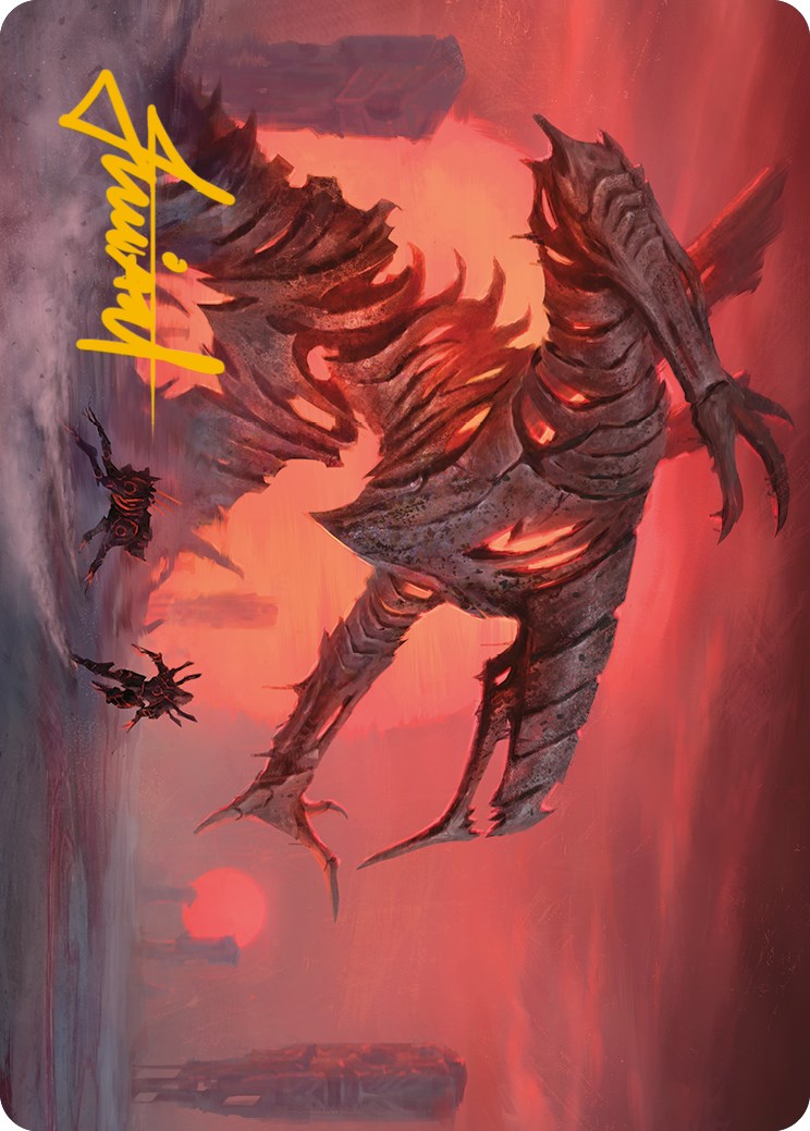Red Sun's Zenith Art Card (Gold-Stamped Signature) [Phyrexia: All Will Be One Art Series] | Exor Games New Glasgow