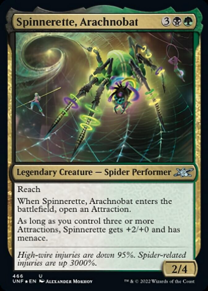 Spinnerette, Arachnobat (Galaxy Foil) [Unfinity] | Exor Games New Glasgow