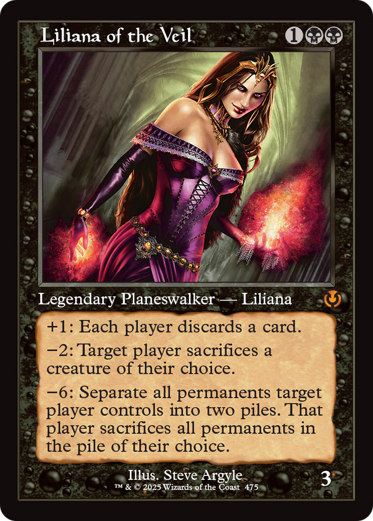 Liliana of the Veil (Retro Frame) [Innistrad Remastered] | Exor Games New Glasgow