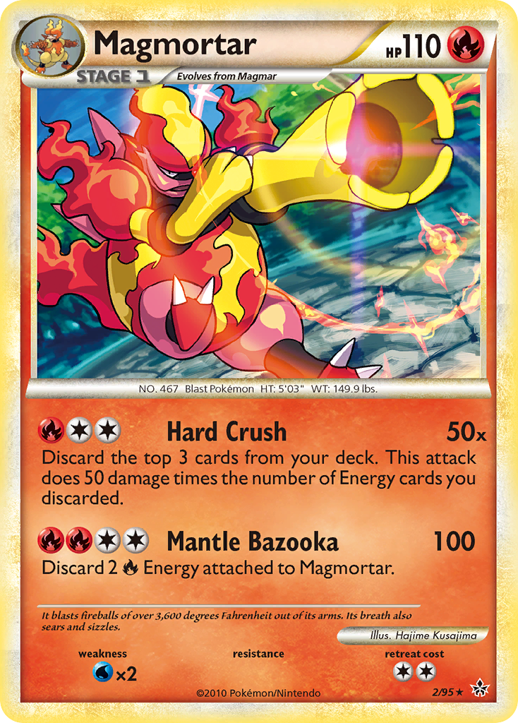 Magmortar (2/95) [HeartGold & SoulSilver: Unleashed] | Exor Games New Glasgow