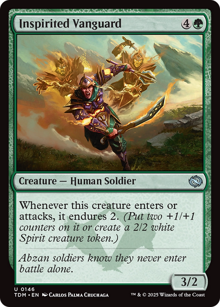 Inspirited Vanguard [Tarkir: Dragonstorm] | Exor Games New Glasgow