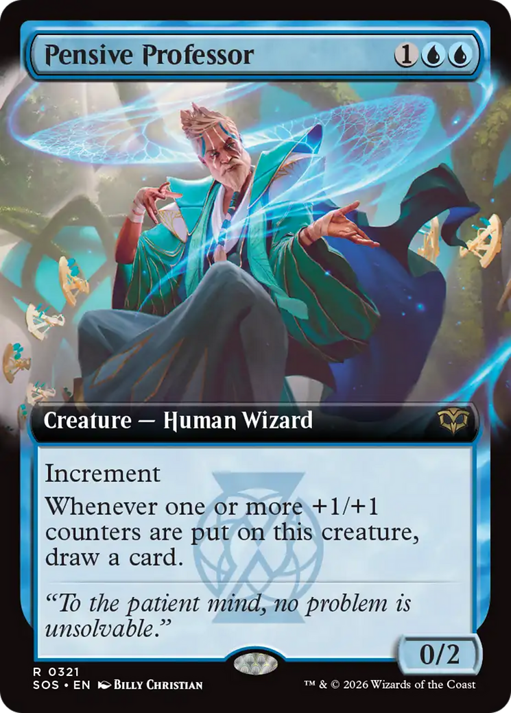 Pensive Professor (Extended Art) [Secrets of Strixhaven] | Exor Games New Glasgow