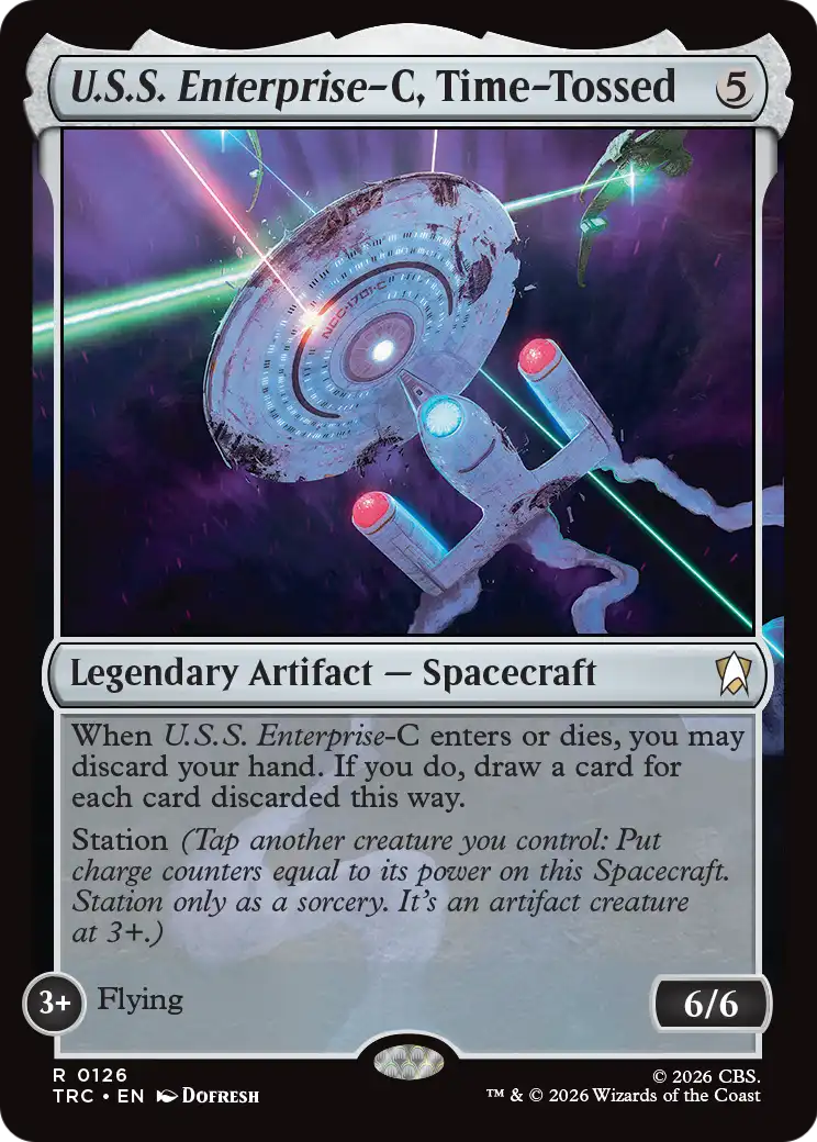 U.S.S. Enterprise-C, Time-Tossed (Surge Foil) [Star Trek Commander] | Exor Games New Glasgow