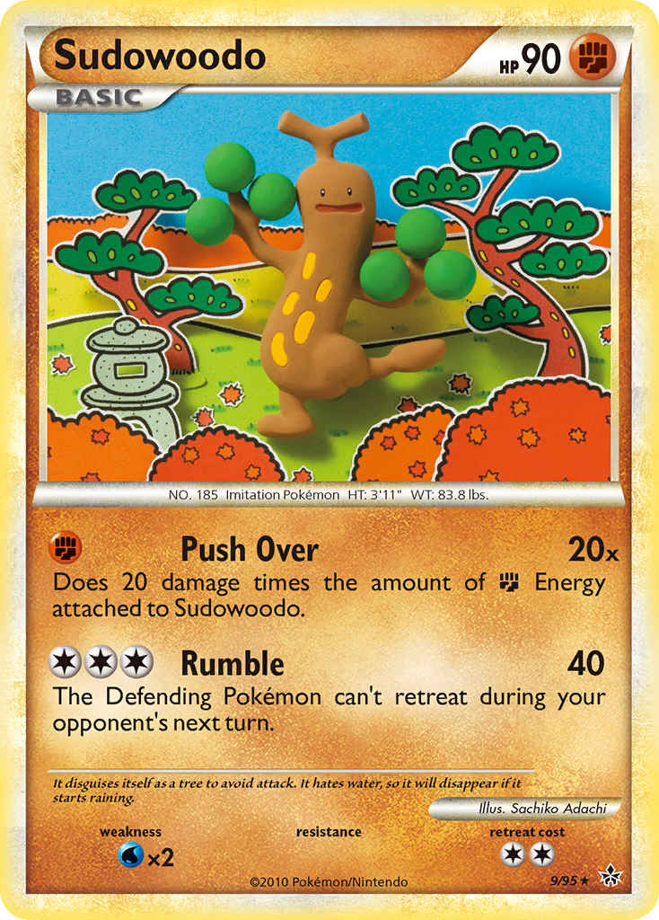 Sudowoodo (9/95) [HeartGold & SoulSilver: Unleashed] | Exor Games New Glasgow