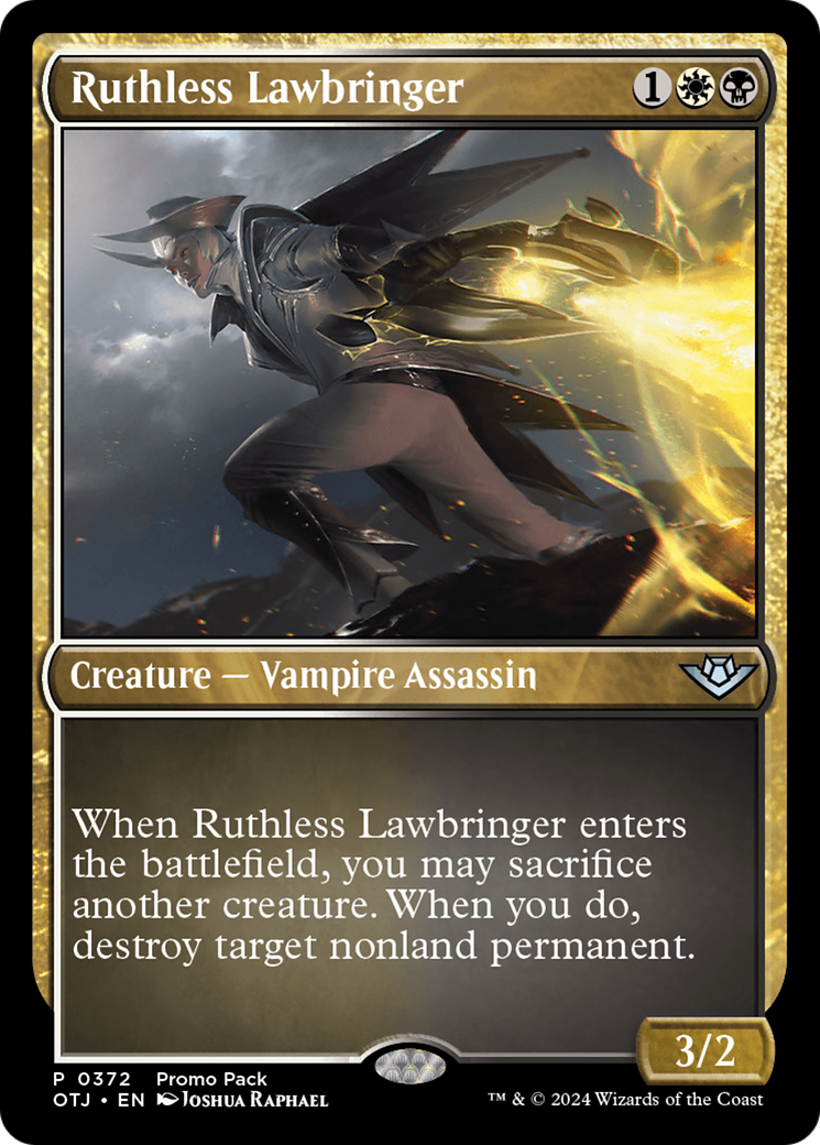 Ruthless Lawbringer (Promo Pack) [Outlaws of Thunder Junction Promos] | Exor Games New Glasgow