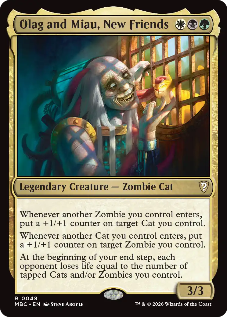 Olag and Miau, New Friends [Mystery Booster: Commander Edition] | Exor Games New Glasgow