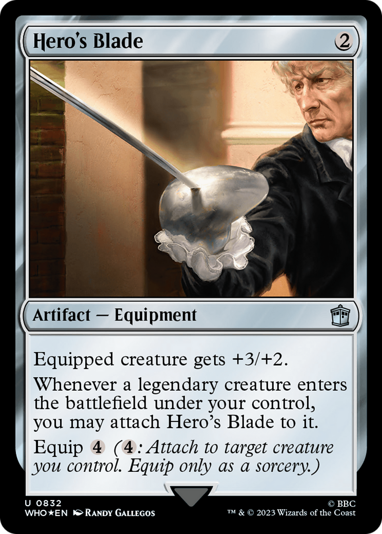 Hero's Blade (Surge Foil) [Doctor Who] | Exor Games New Glasgow