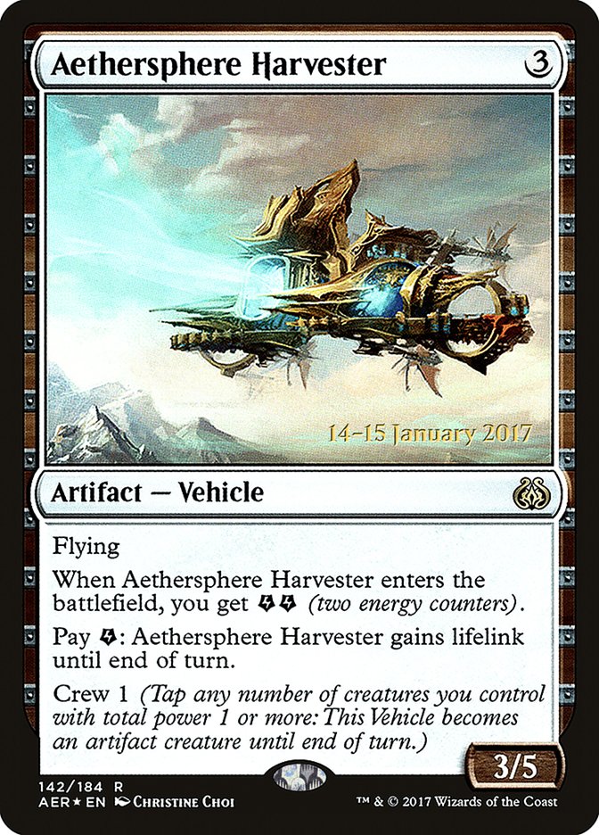 Aethersphere Harvester [Aether Revolt Prerelease Promos] | Exor Games New Glasgow