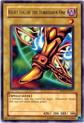 Right Leg of the Forbidden One [RP01-EN017] Rare | Exor Games New Glasgow