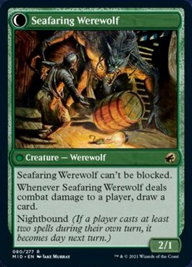 Suspicious Stowaway // Seafaring Werewolf [Innistrad: Midnight Hunt] | Exor Games New Glasgow