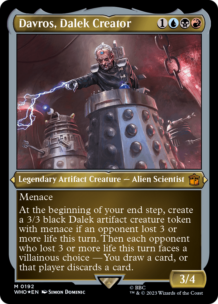 Davros, Dalek Creator (Display Commander) - Thick Stock [Doctor Who] | Exor Games New Glasgow