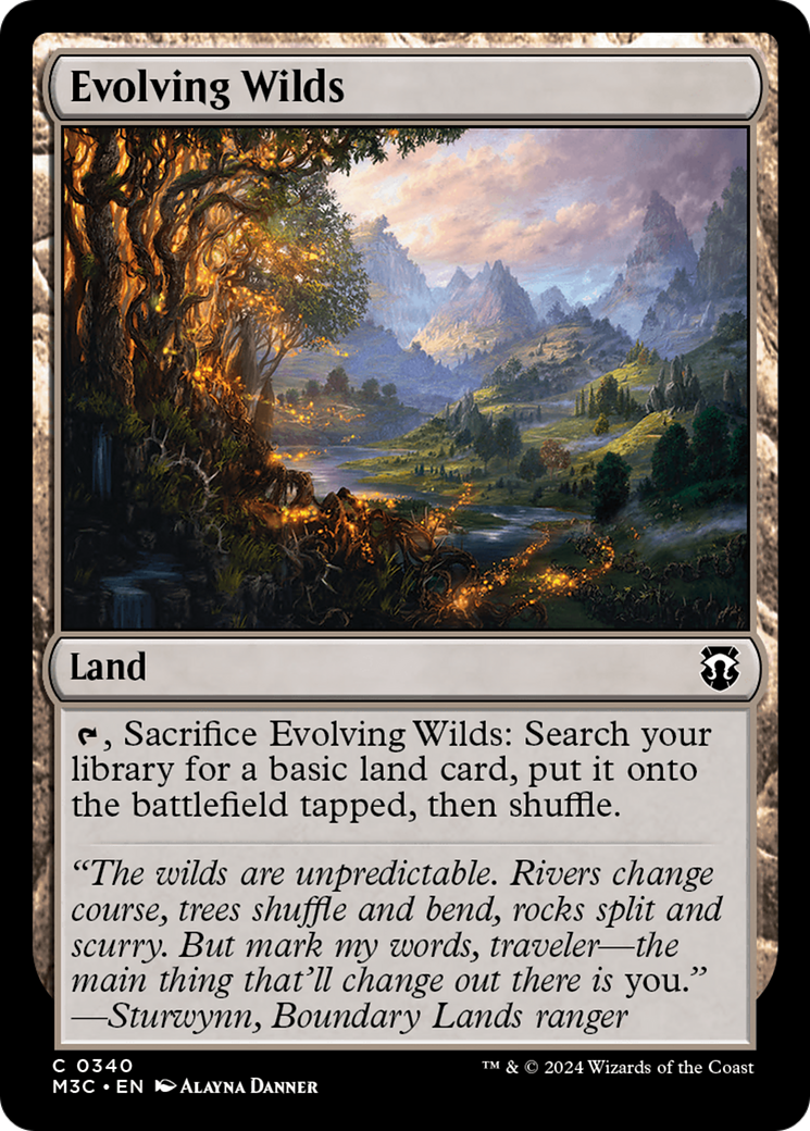 Evolving Wilds (Ripple Foil) [Modern Horizons 3 Commander] | Exor Games New Glasgow