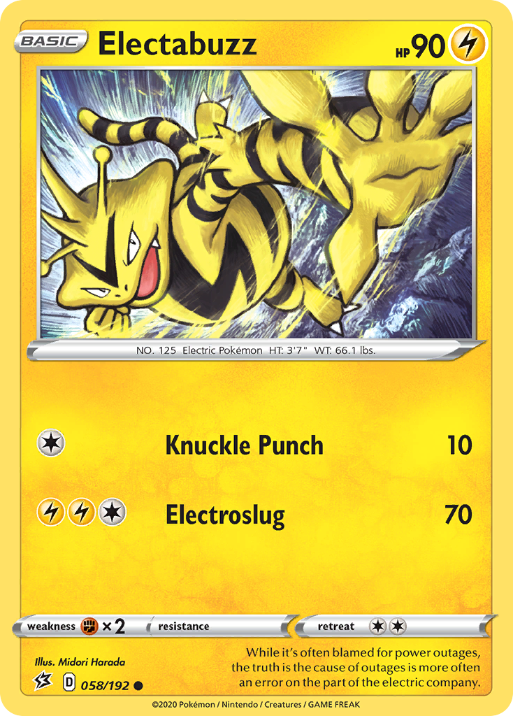 Electabuzz (058/192) [Sword & Shield: Rebel Clash] | Exor Games New Glasgow