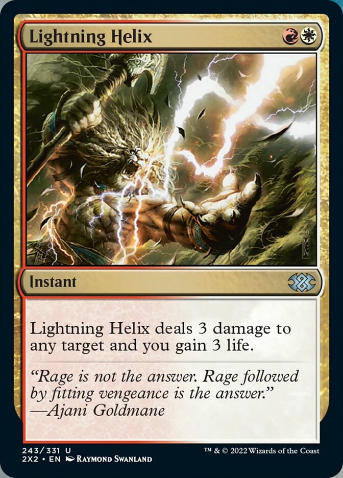 Lightning Helix [Double Masters 2022] | Exor Games New Glasgow