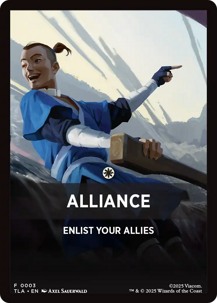 Alliance Theme Card [Avatar: The Last Airbender Tokens] | Exor Games New Glasgow