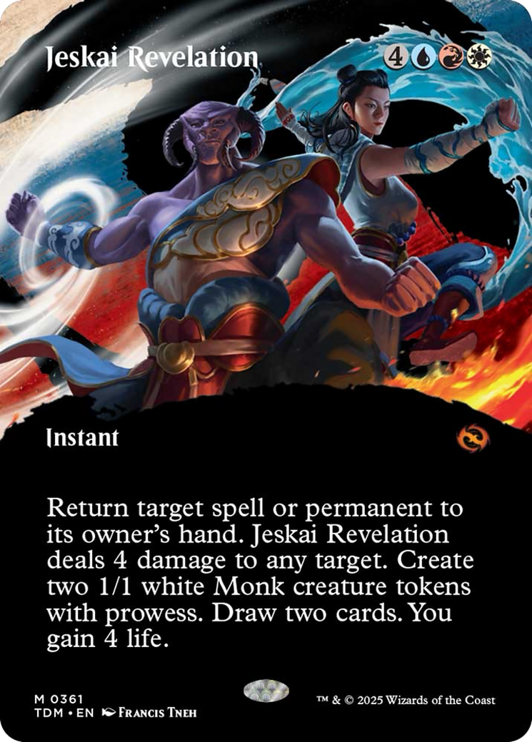 Jeskai Revelation (Borderless) [Tarkir: Dragonstorm] | Exor Games New Glasgow