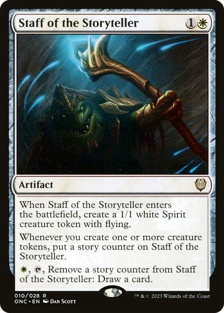 Staff of the Storyteller [Phyrexia: All Will Be One Commander] | Exor Games New Glasgow