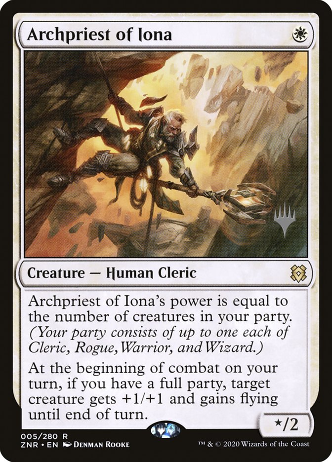 Archpriest of Iona (Promo Pack) [Zendikar Rising Promos] | Exor Games New Glasgow