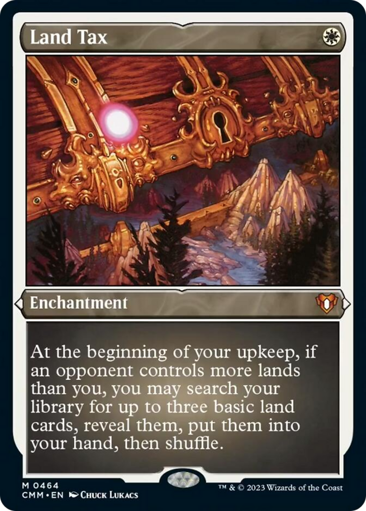 Land Tax (Foil Etched) [Commander Masters] | Exor Games New Glasgow