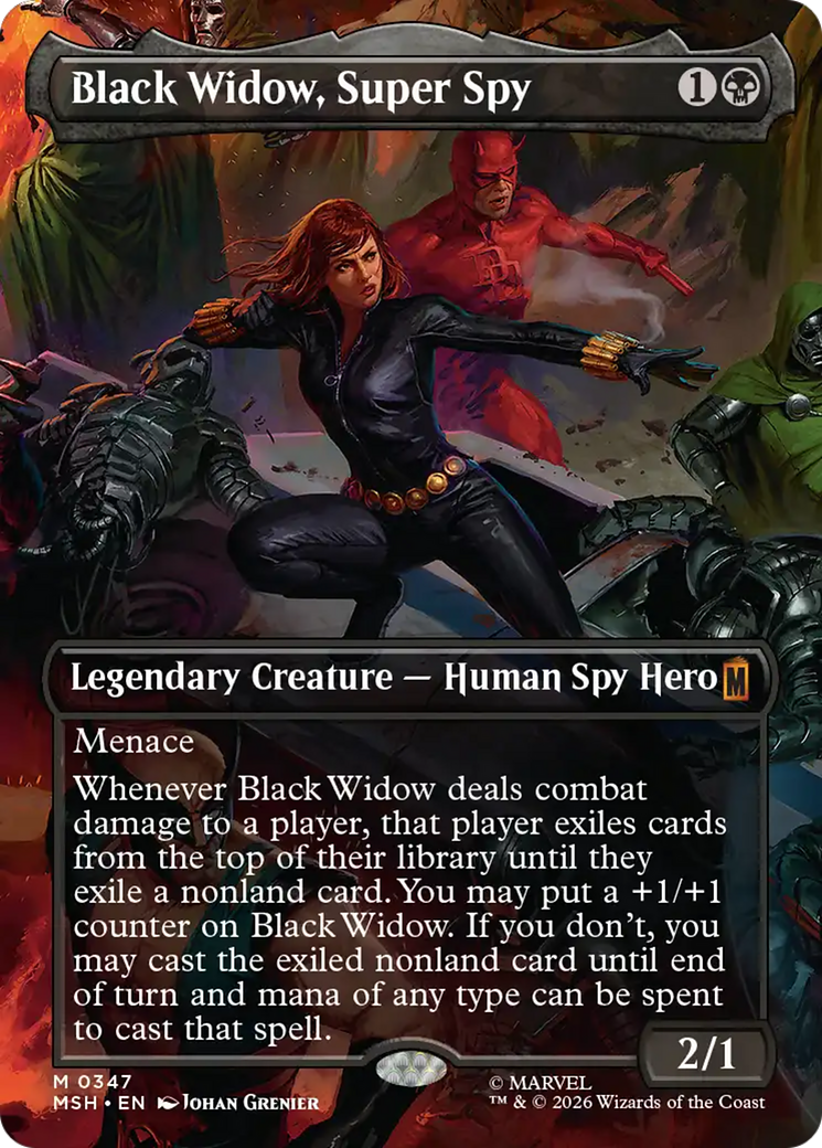 Black Widow, Super Spy (Borderless) (0347) [Marvel Super Heroes] | Exor Games New Glasgow