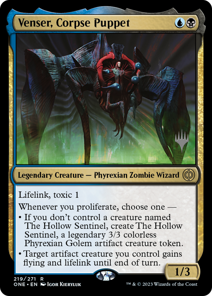 Venser, Corpse Puppet (Promo Pack) [Phyrexia: All Will Be One Promos] | Exor Games New Glasgow