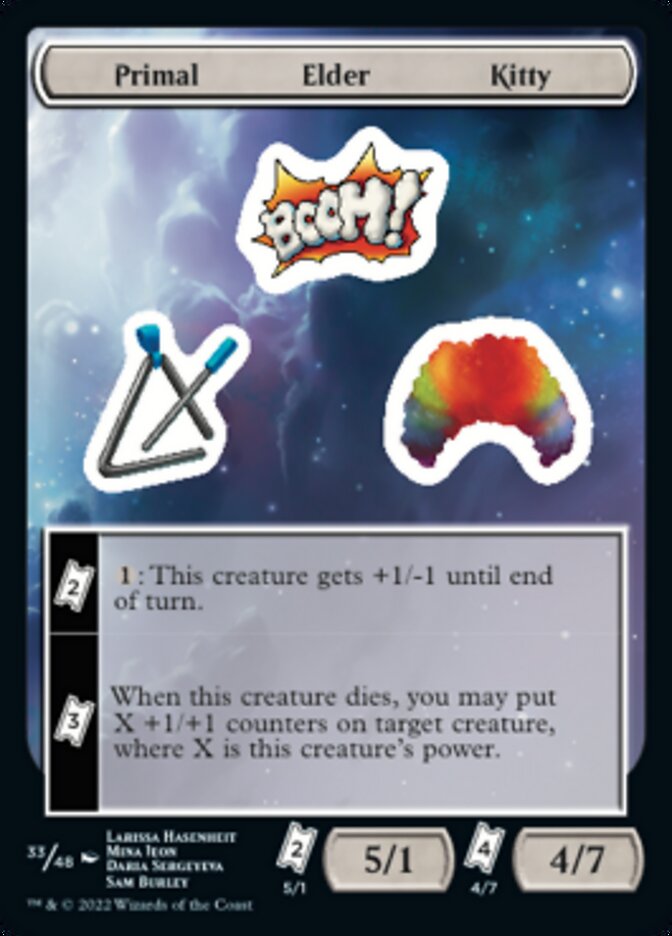 Primal Elder Kitty [Unfinity Stickers] | Exor Games New Glasgow