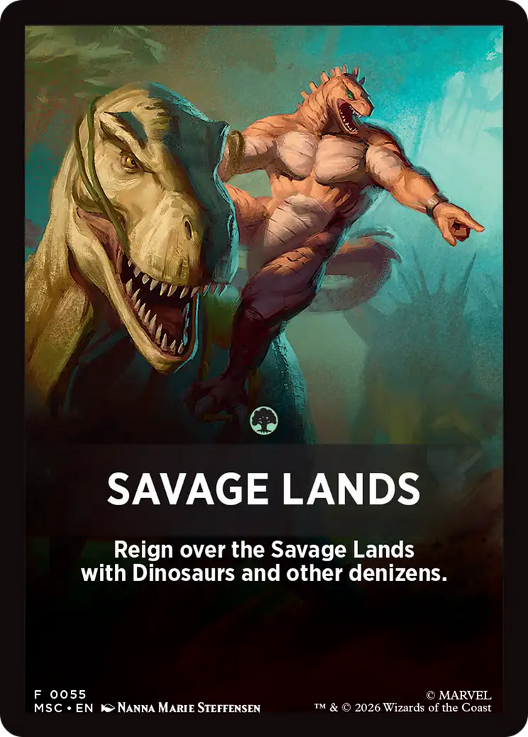 Savage Lands Theme Card [Marvel Super Heroes Commander] | Exor Games New Glasgow