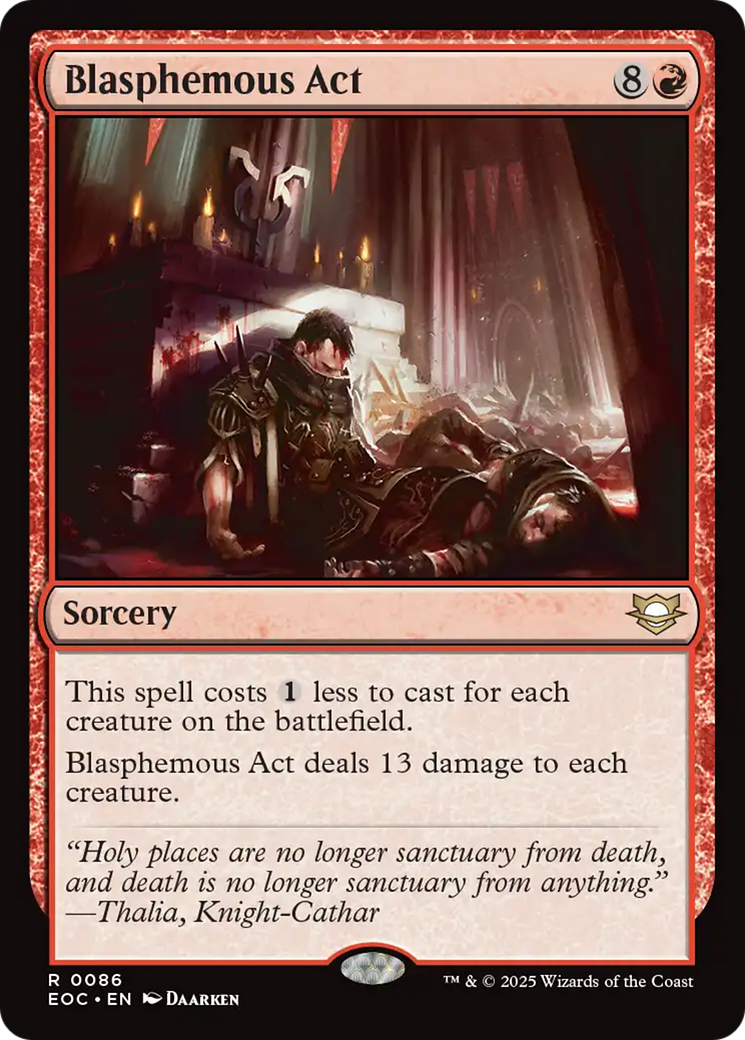Blasphemous Act [Edge of Eternities Commander] | Exor Games New Glasgow