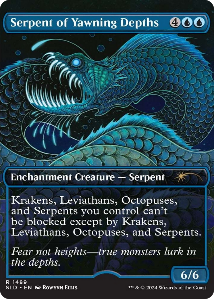 Serpent of Yawning Depths (Rainbow Foil) [Secret Lair Drop Series] | Exor Games New Glasgow