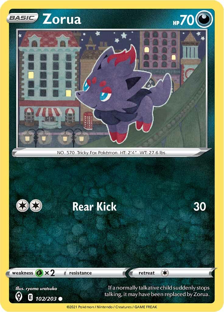 Zorua (102/203) [Sword & Shield: Evolving Skies] | Exor Games New Glasgow