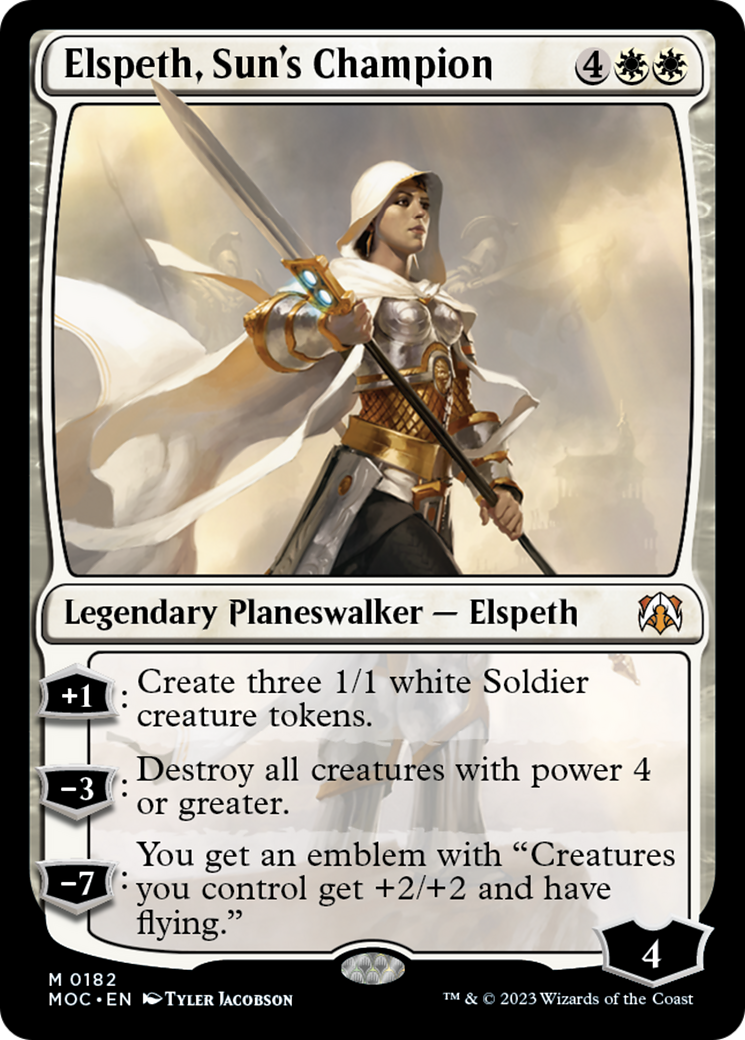 Elspeth, Sun's Champion [March of the Machine Commander] | Exor Games New Glasgow