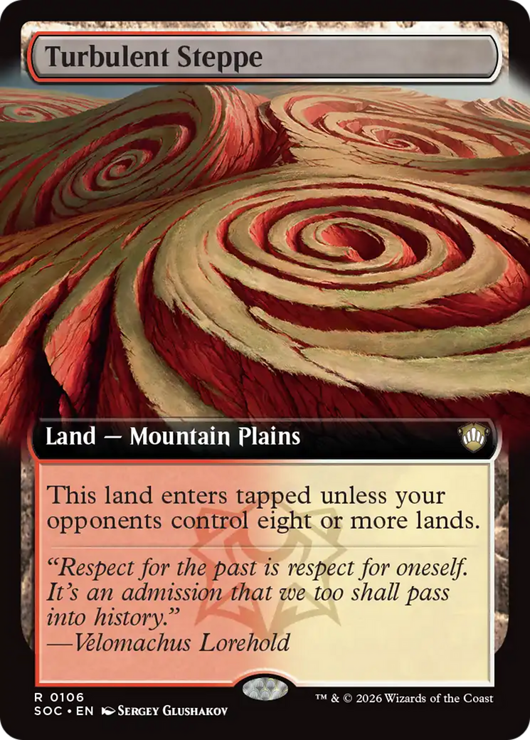 Turbulent Steppe (Extended Art) [Secrets of Strixhaven Commander] | Exor Games New Glasgow
