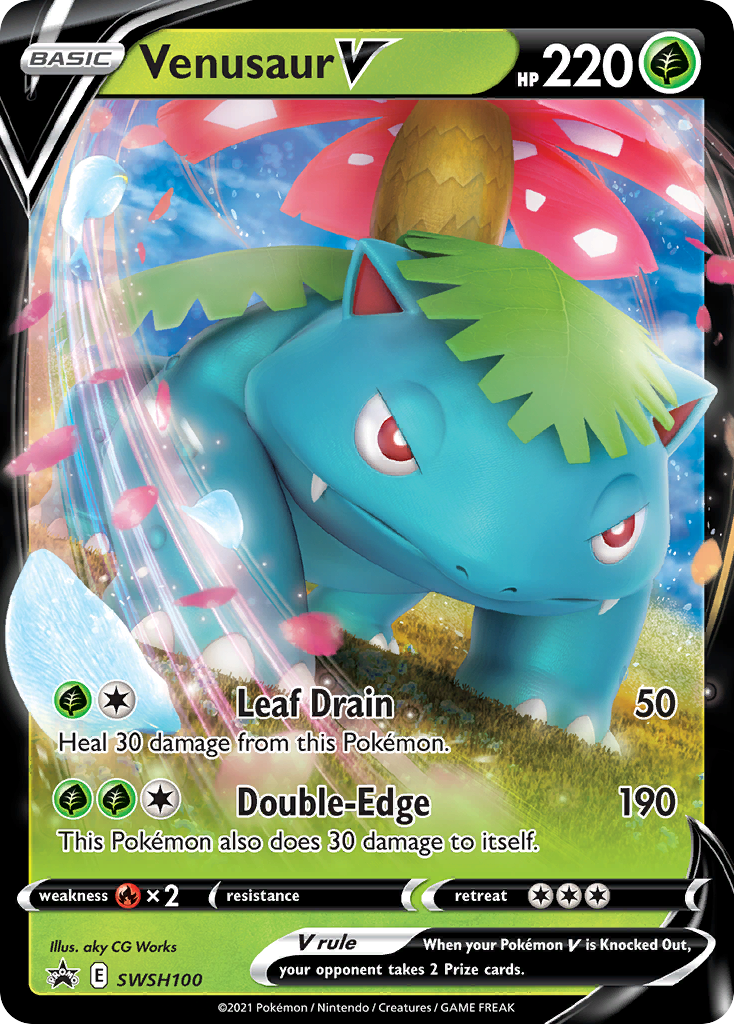 Venusaur V (SWSH100) [Sword & Shield: Black Star Promos] | Exor Games New Glasgow