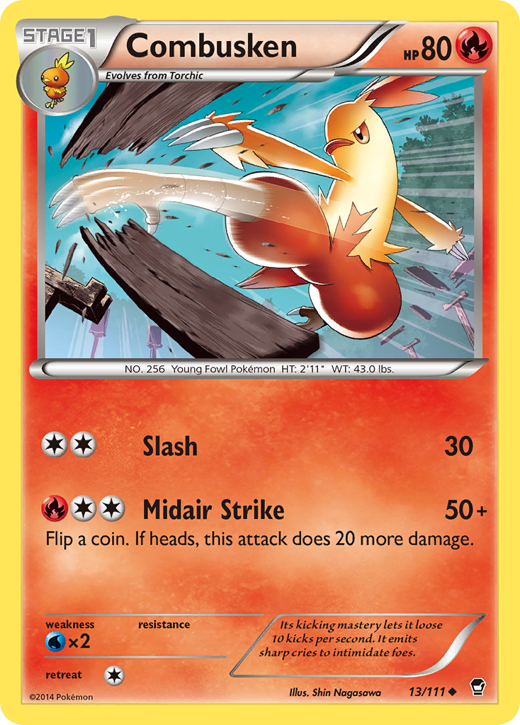 Combusken (13/111) [XY: Furious Fists] | Exor Games New Glasgow