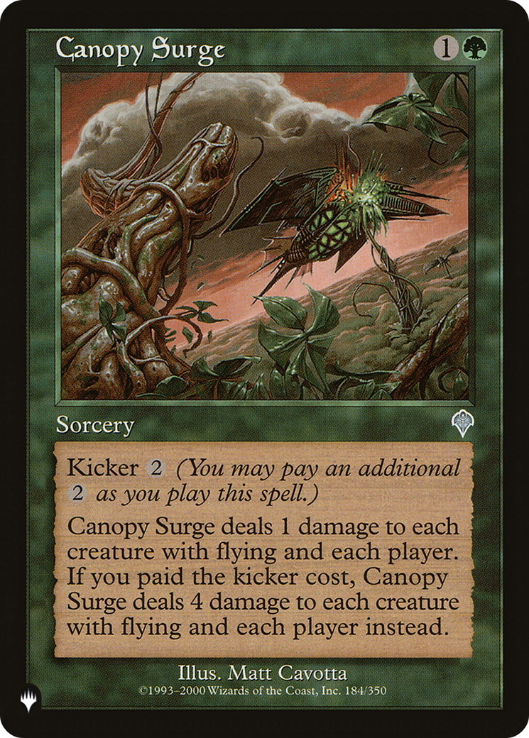 Canopy Surge [The List Reprints] | Exor Games New Glasgow