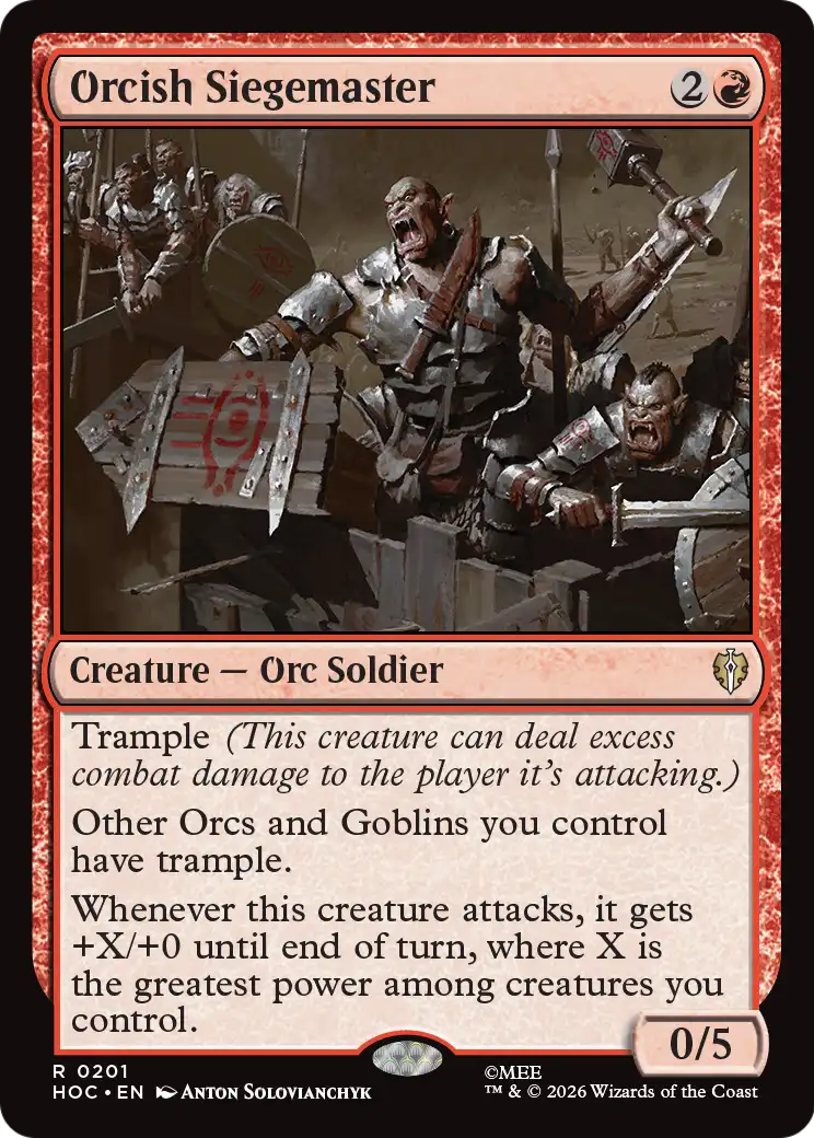 Orcish Siegemaster [The Hobbit: Eternal-Legal] | Exor Games New Glasgow