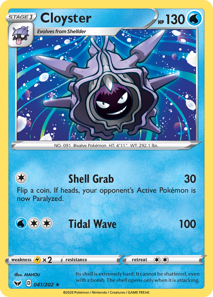 Cloyster (041/202) [Sword & Shield: Base Set] | Exor Games New Glasgow