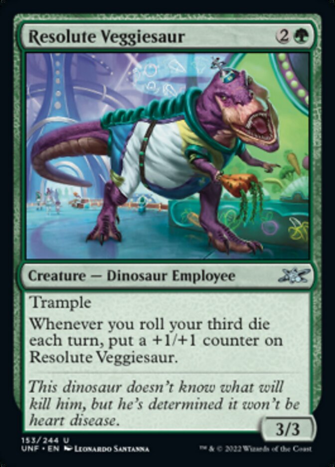 Resolute Veggiesaur [Unfinity] | Exor Games New Glasgow