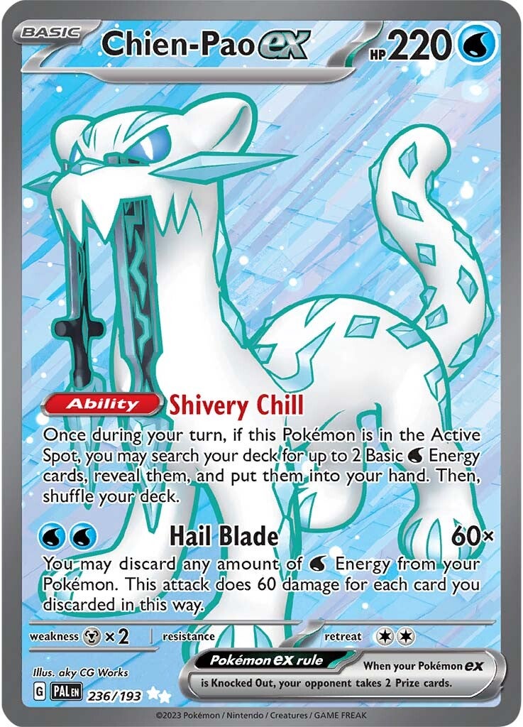 Chien-Pao ex (236/193) [Scarlet & Violet: Paldea Evolved] | Exor Games New Glasgow