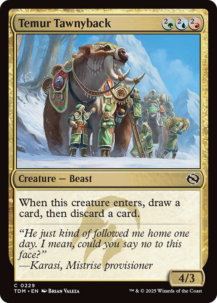 Temur Tawnyback [Tarkir: Dragonstorm] | Exor Games New Glasgow