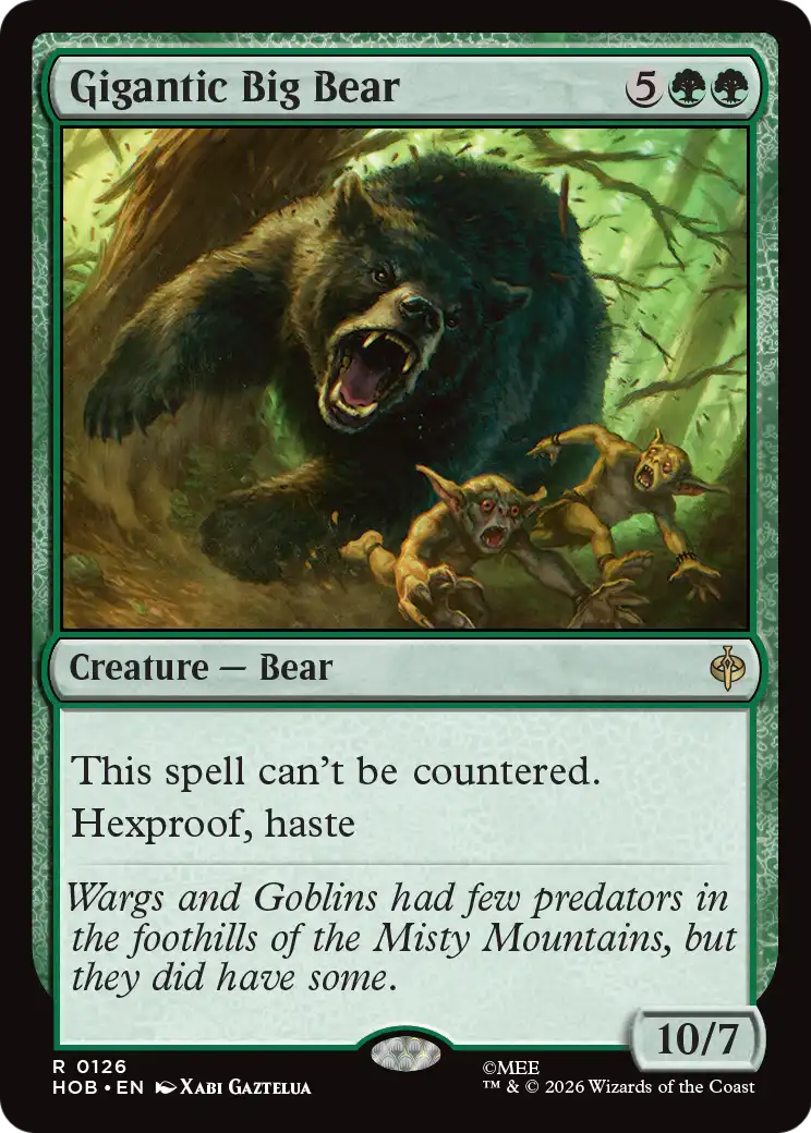 Gigantic Big Bear [The Hobbit] | Exor Games New Glasgow