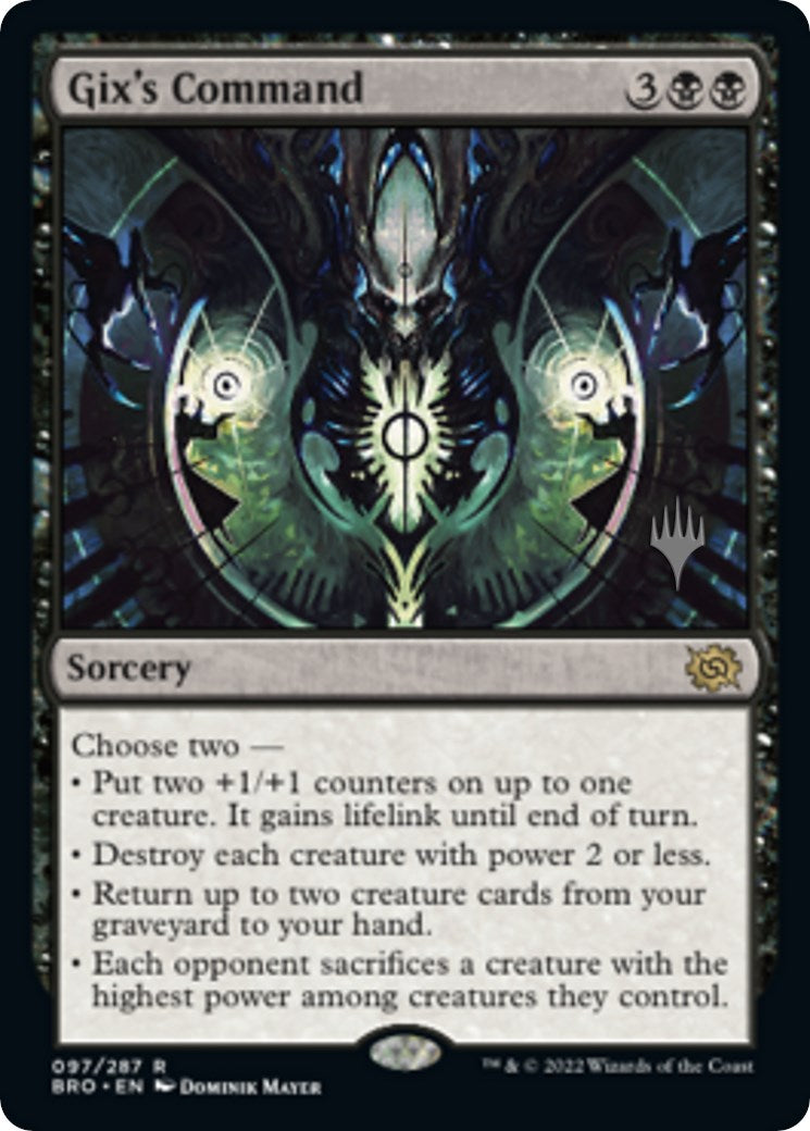 Gix's Command (Promo Pack) [The Brothers' War Promos] | Exor Games New Glasgow